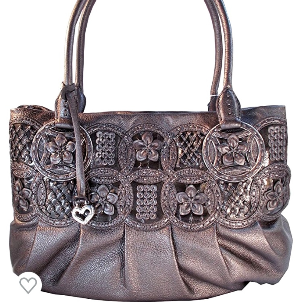 Brighton Pewter metallic Hand Bag